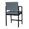 Lesro Lenox Steel Hip Chair Metal Frame, Black, RF Serene Upholstery LS1161 - alternate 3